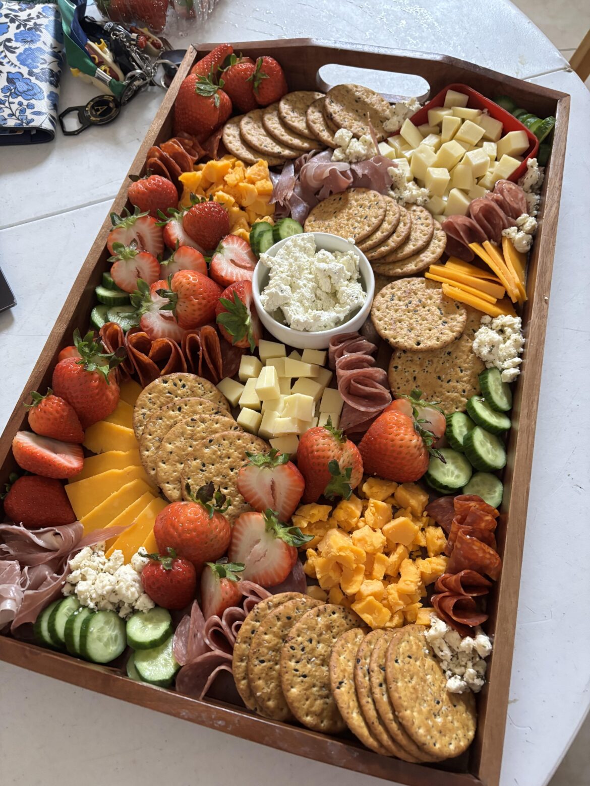 simple charcuterie for a picnic :)