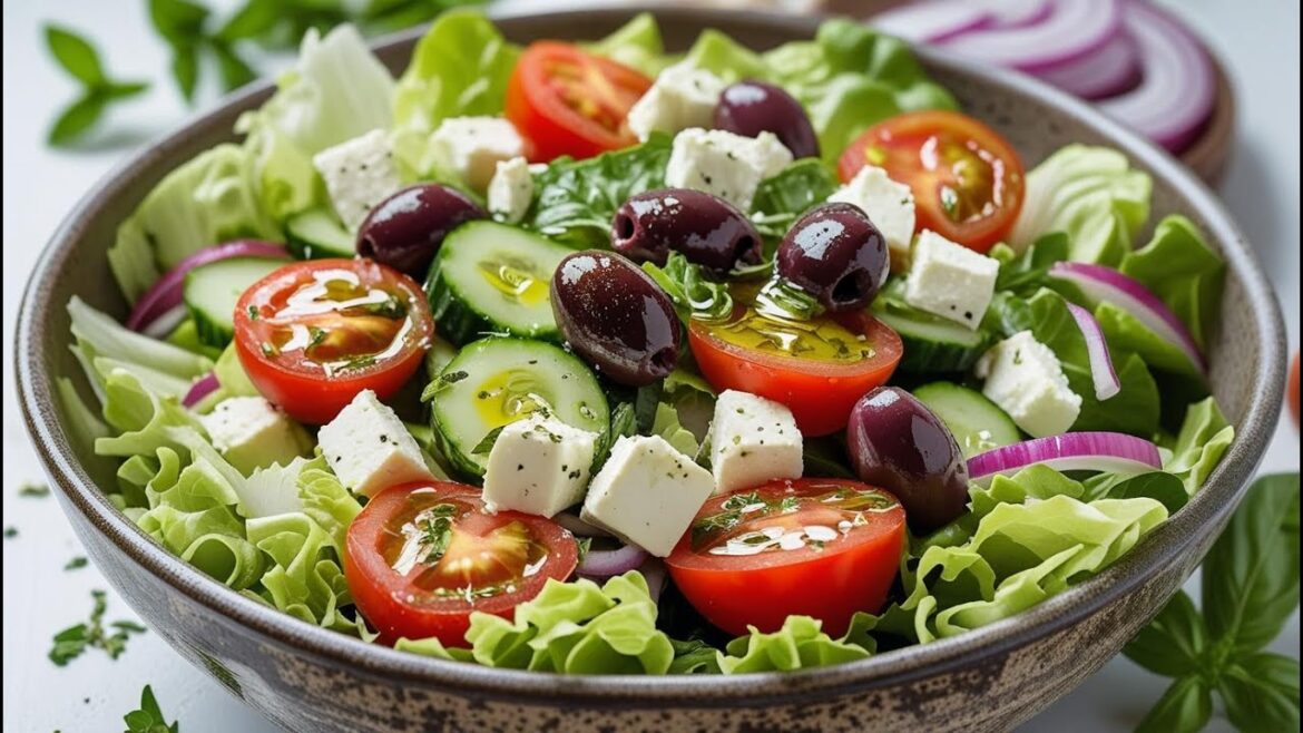 The Perfect Greek Salad with Fresh Ingredients and Big Flavors The Perfect Greek Salad with Fresh Ingredients and Big Flavors