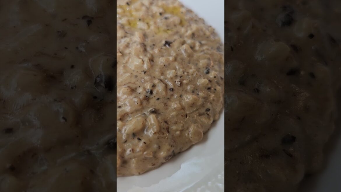รีซอตโต้ทรัฟเฟิล เมนูเด็ดๆจานอิตาเลี่ยน risotto truffle classic italian dish