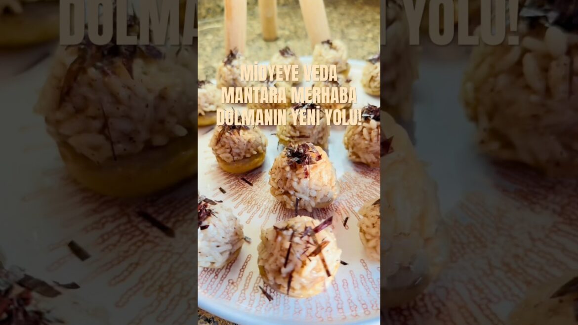 MANTARIN ZARAFETİYLE DOLU BİR LOKMA,DOLMAYA YENİ YORUMU MANTARIN ZARAFETİYLE DOLU BİR LOKMA,DOLMAYA YENİ YORUMU