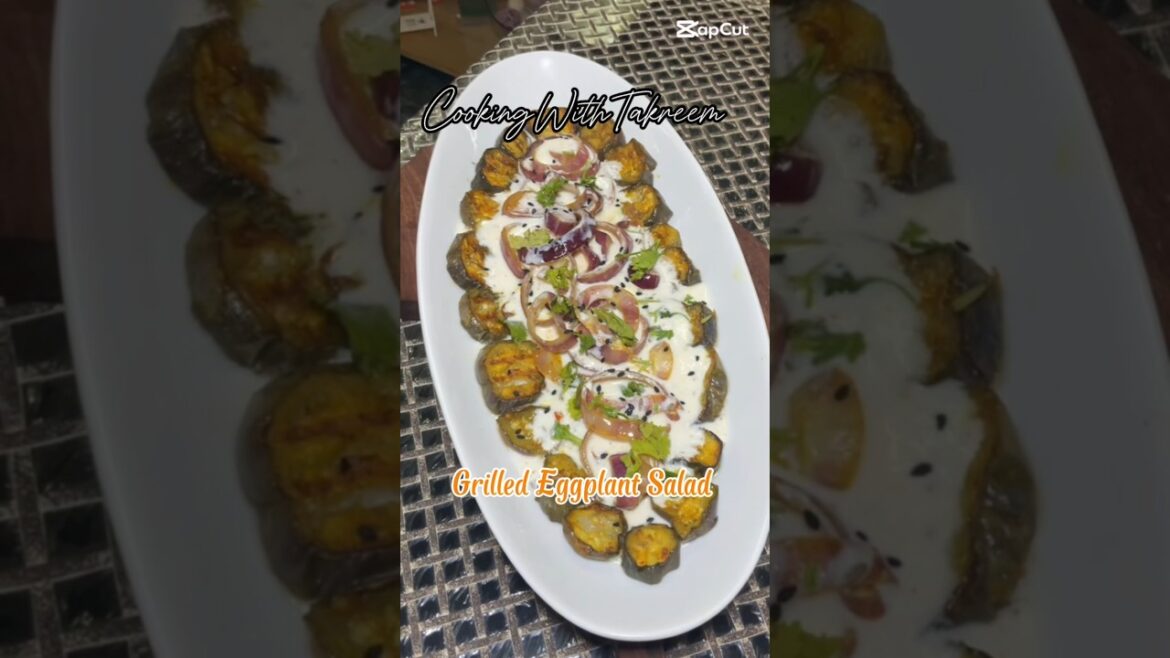 Eggplant salad #grilled #vegetables #veganrecipes