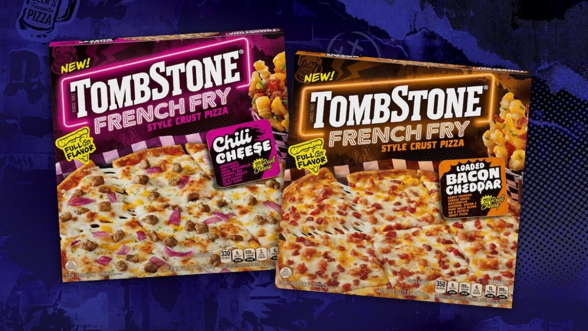 Two Tombstone French Fry Style Crusts Pizzas in their boxes