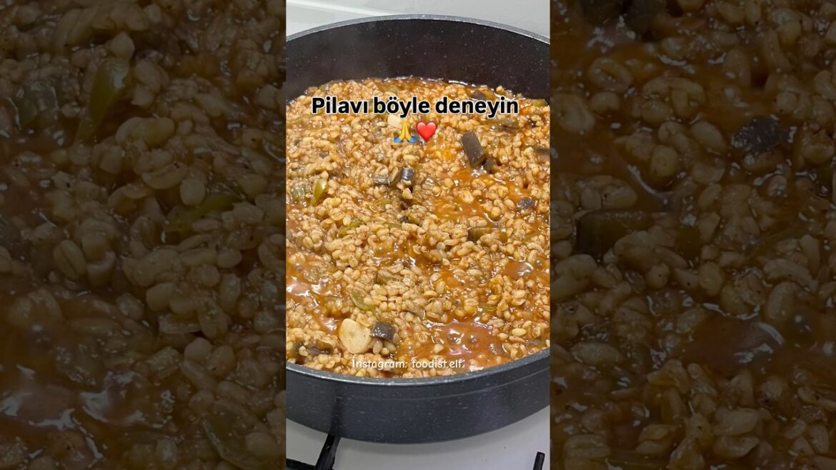 Patlıcanlı yemekler | patlıcanlı bulgur pilavı #patlıcan #eggplant #pilav #yemektarifleri #recipe
