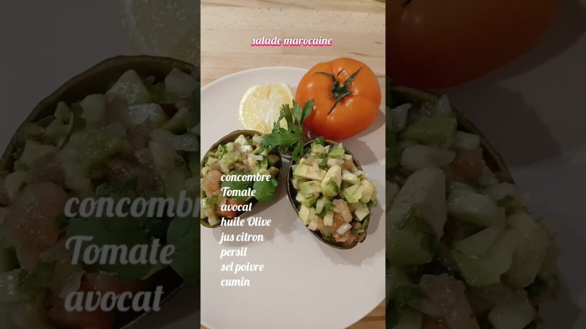 salade marocaine découverte recette facile et rapide #cuisinemarocaine #salad #recette #cuisine