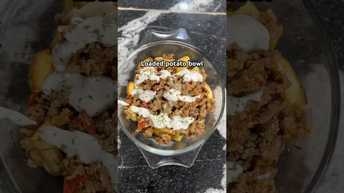 LOADED POTATO BOWL #airfryerrecipes #potatorecipe
