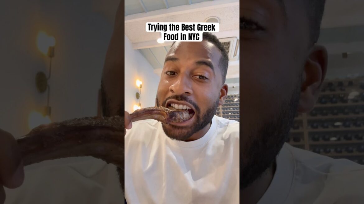 Trying the best Greek food in NYC #greekfood #foodie #nycfood
