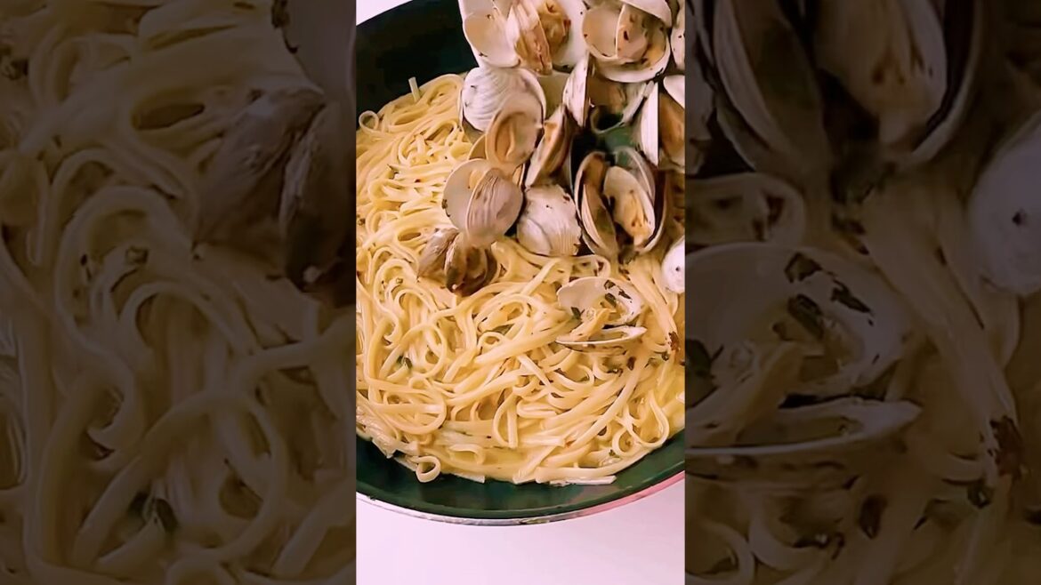 Clamming up for this delicious pasta. #fyp #foodlover #shorts