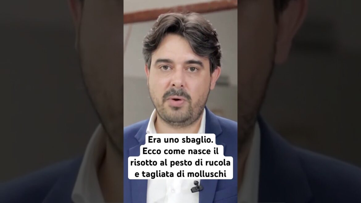 Come nasce il risotto al pesto di rucola e tagliata di molluschi freschi #ricerecipe #ricettafacile