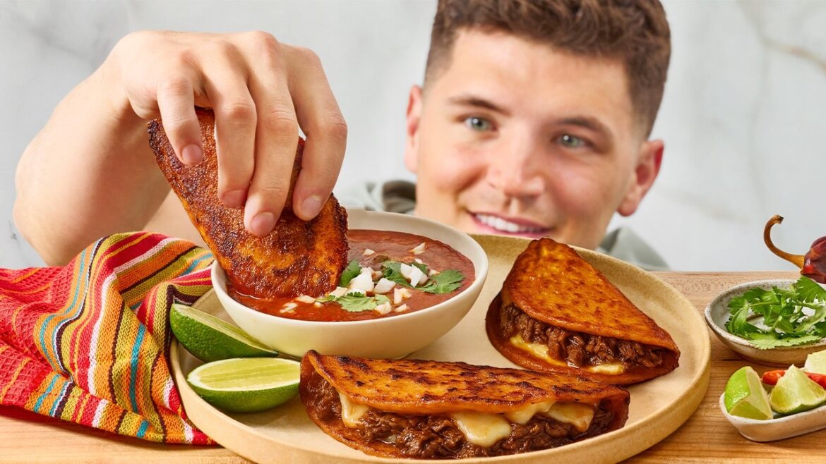 Juiciest Homemade Quesa Birria Tacos