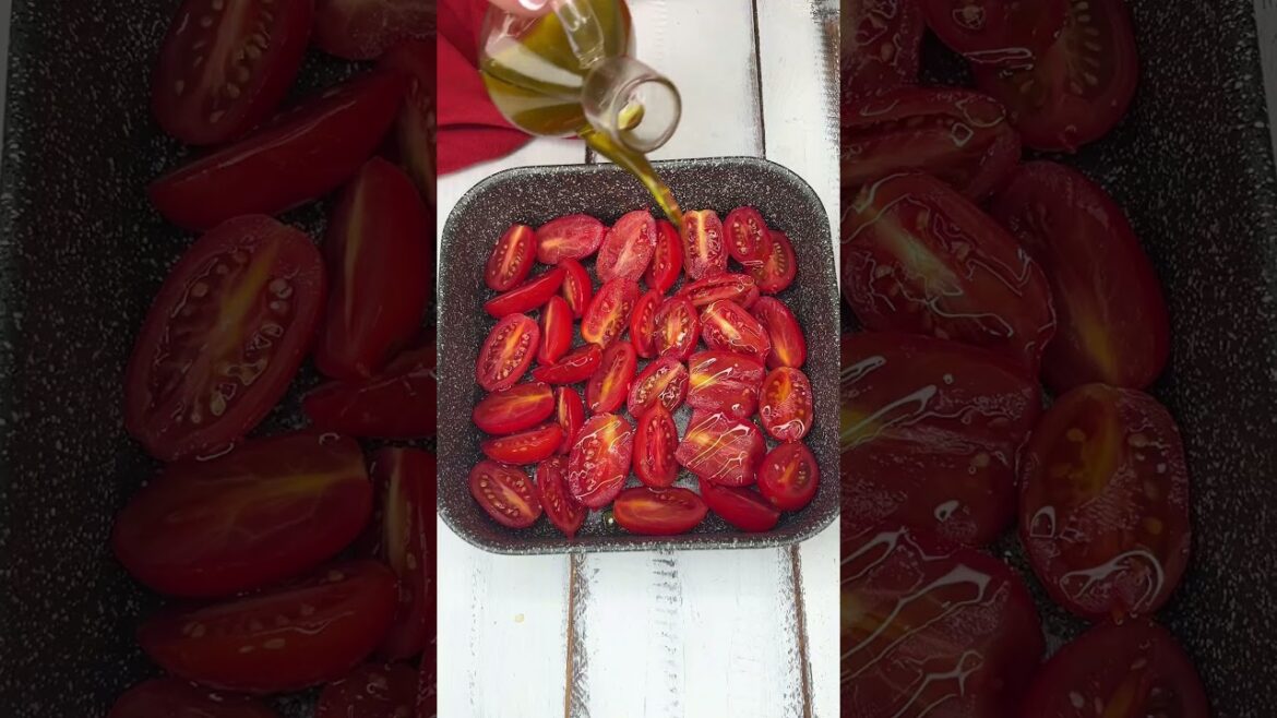 BRUSCHETTE CON STRACCHINO E POMODORINI ARROSTO BRUSCHETTE CON STRACCHINO E POMODORINI ARROSTO