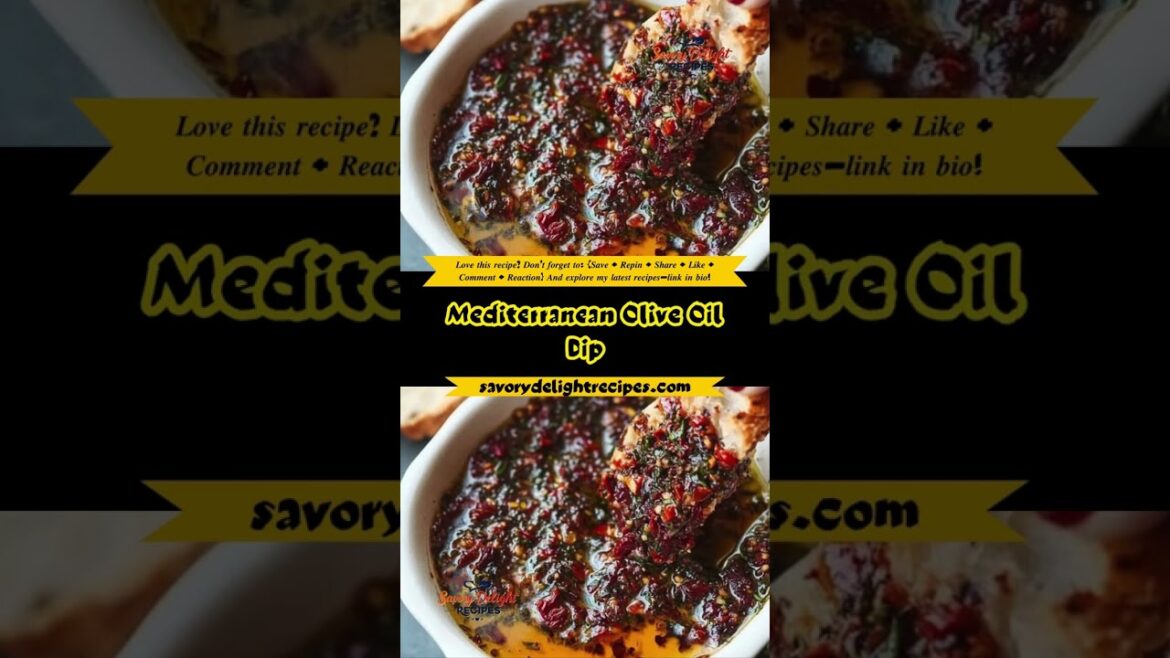 Mediterranean Olive Oil Dip
