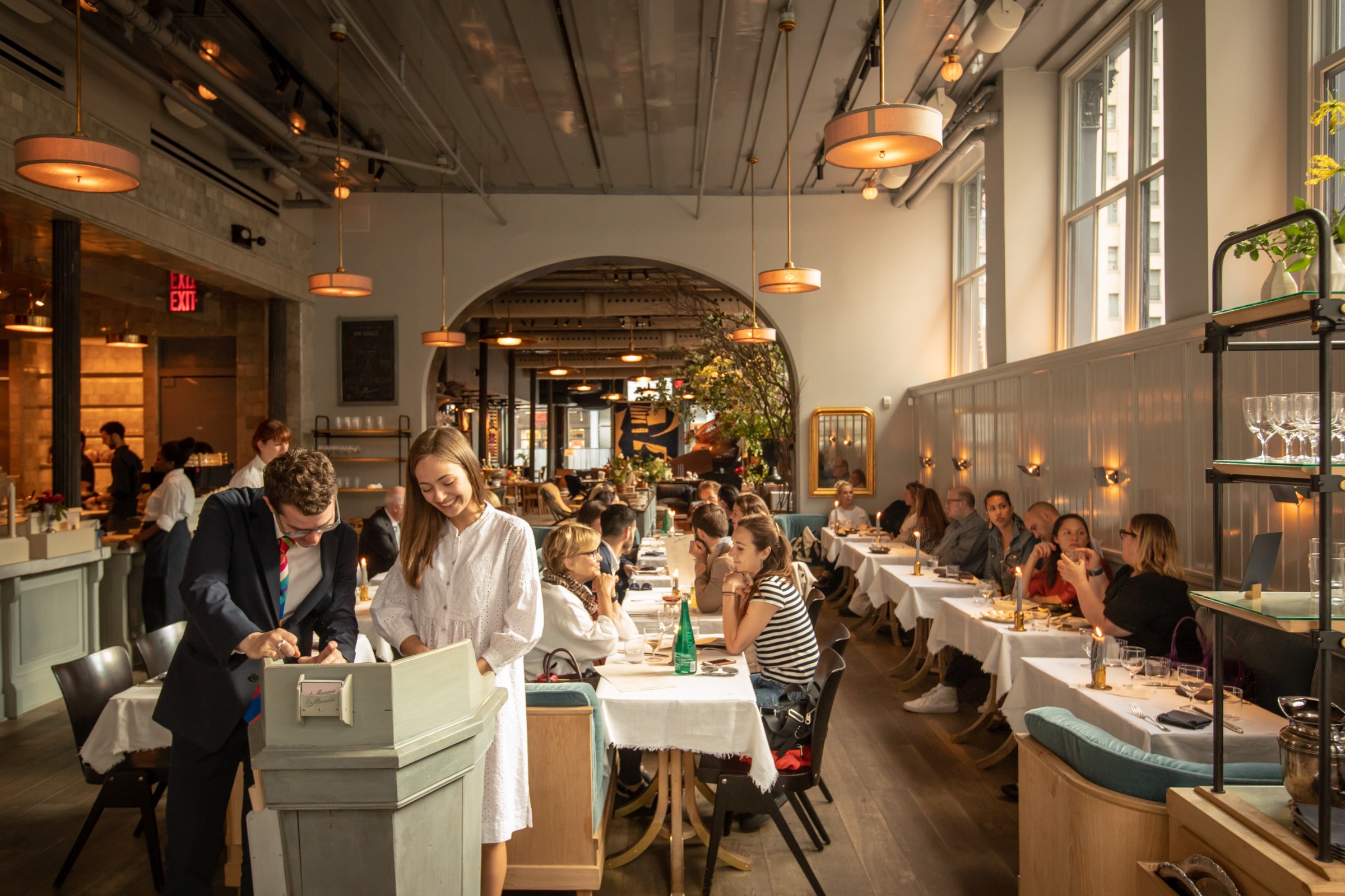The dining room at La Mercerie