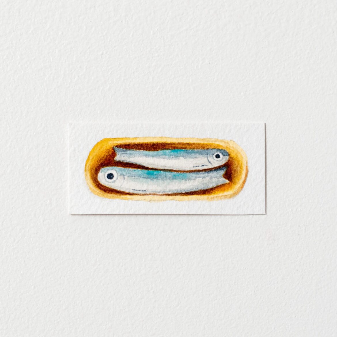 Tiny throwback to my first sardine painting!