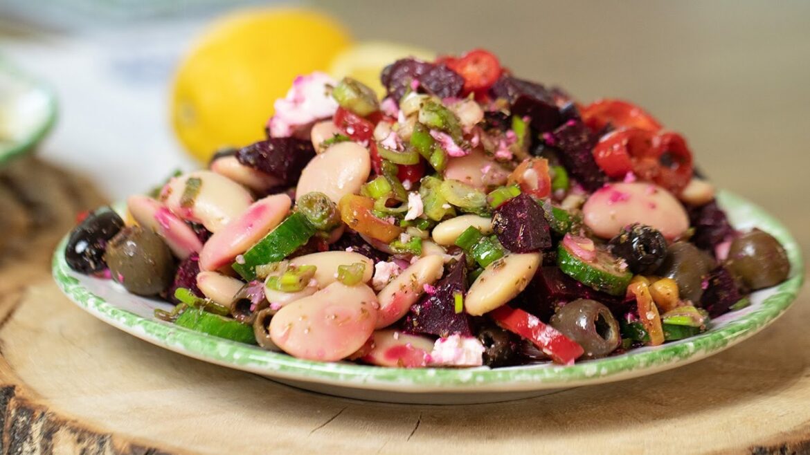 The Mediterranean Salad That Keeps You Full | Beets, Beans & Big Flavor!