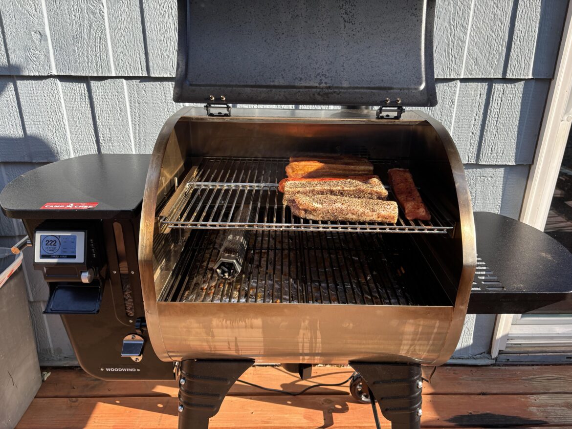 Threw some pork belly on Smokus Maximus Meridius this morning. Let’s have a day, boys!