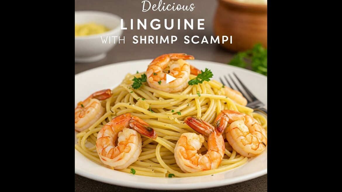Delicious Linguine with Shrimp Scampi! Bring a taste of coastal Italian bistro right to your kitchen