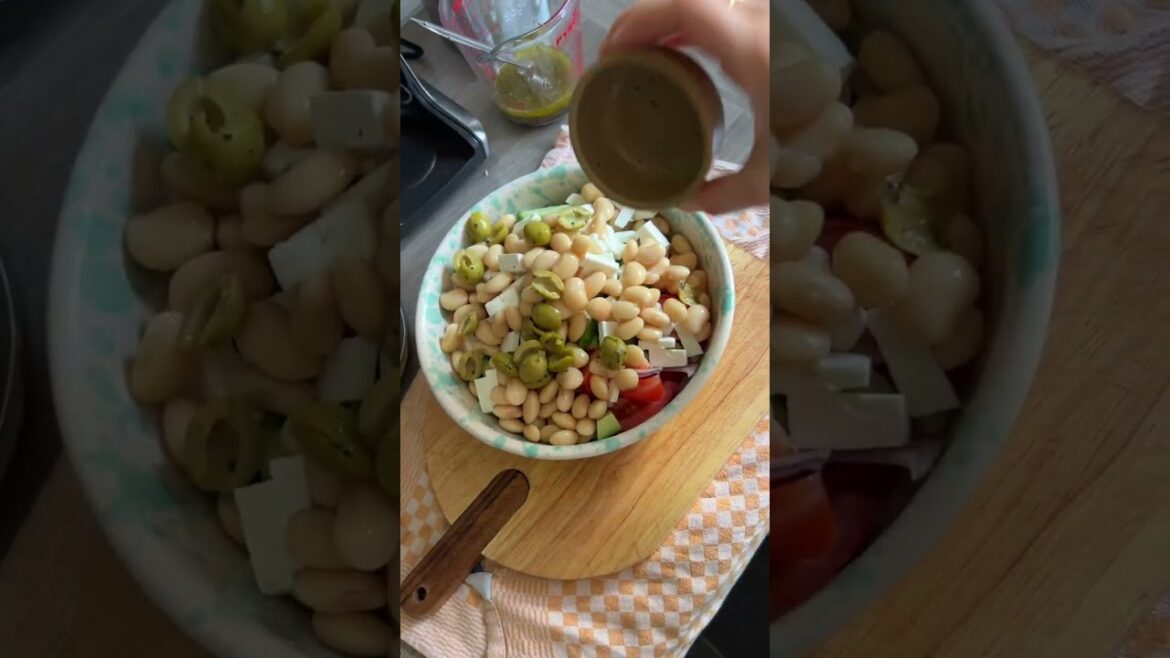 Butter Bean Greek Salad | #shorts