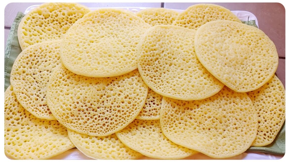 Baghrir ,crêpes mille trous ,recette express et inratable/Moroccan pancakes recipe
