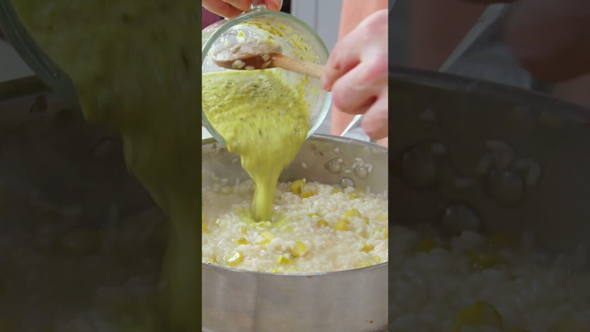 Risotto aux asperges #recette #food #risotto #shorts