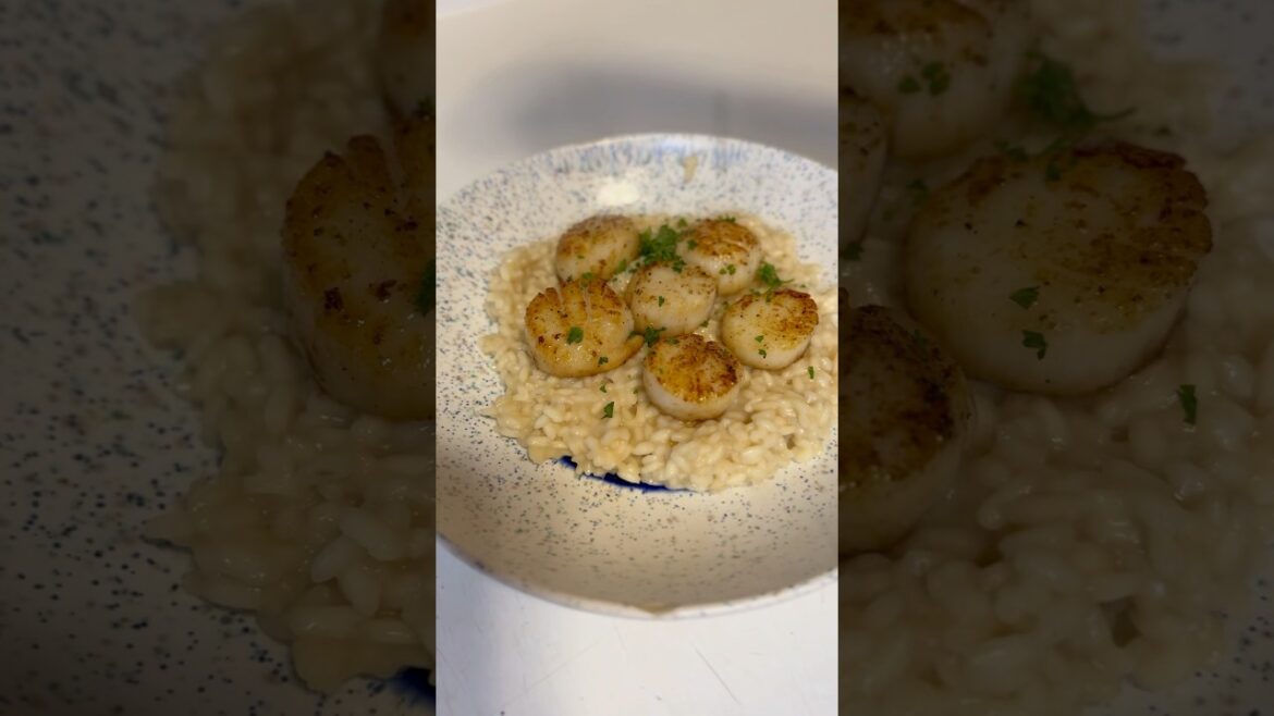 Scallops, Risotto & History #shorts #recipe