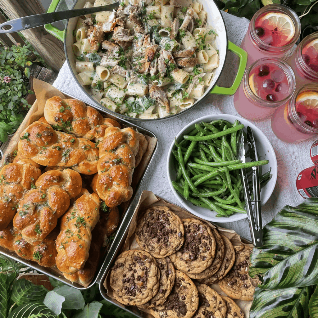 This past weeks dinners I made for my boyfriend + myself. Extra food because I also fed the contract workers that were on our property building us a new deck.