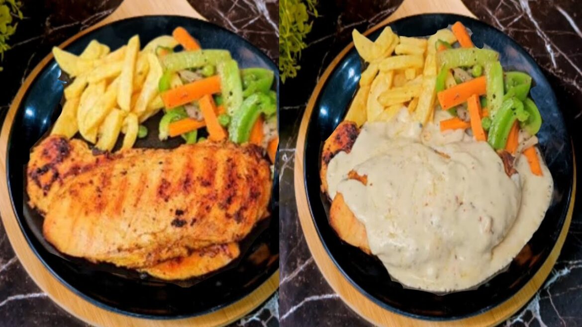 How to make Chicken Steak at home | Chicken Steak Recipe with Sauce | Easy & Delicious Chicken Steak
