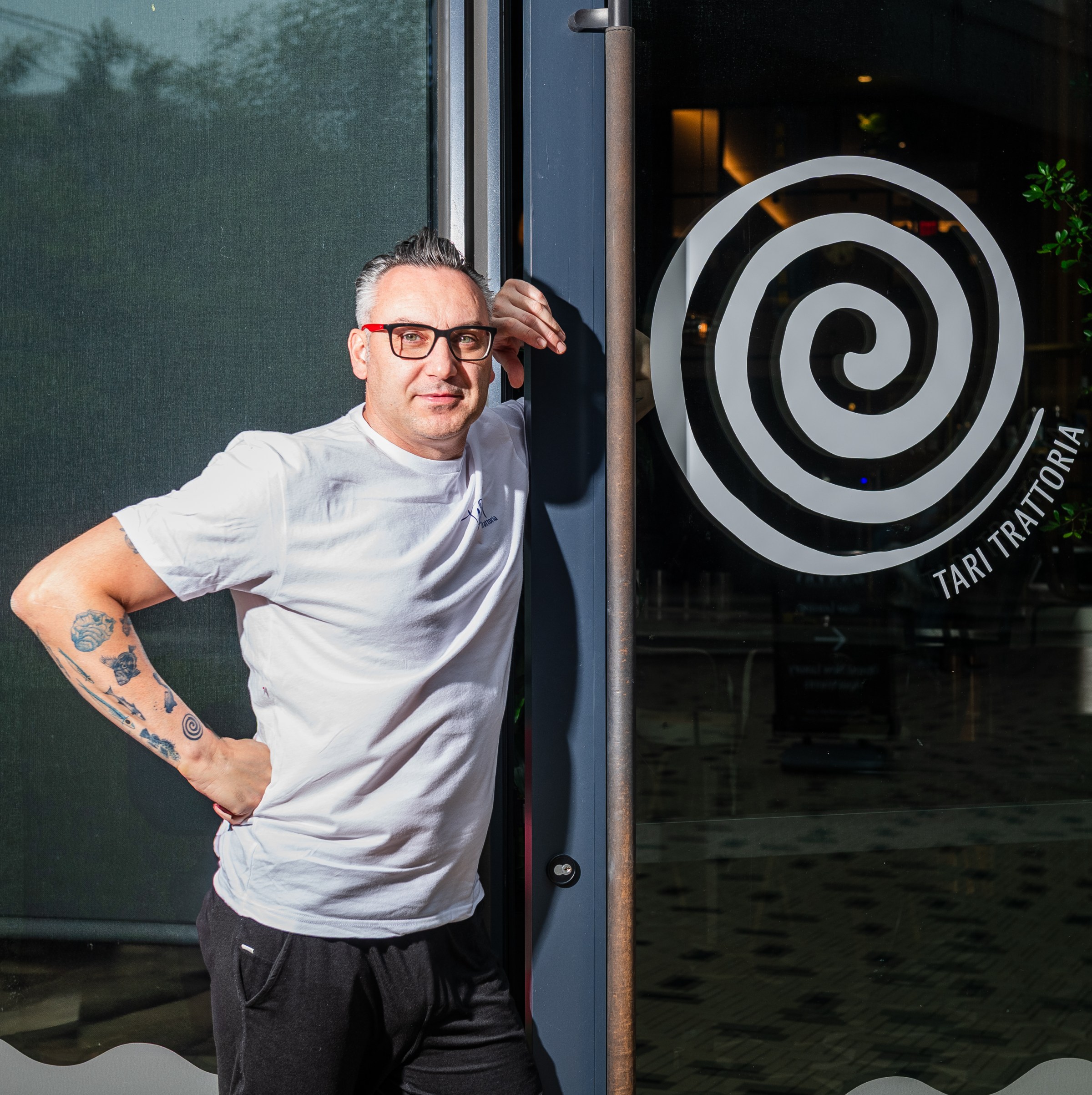 Francesco Amodeo at his fish-focused restaurant.