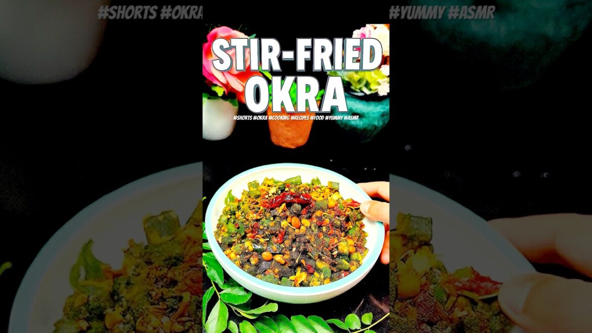 Stir Fried Okra | బెండకాయ వేపుడు | Restaurant Style | Crispy Ladies Finger Fry Recipe #food #shorts