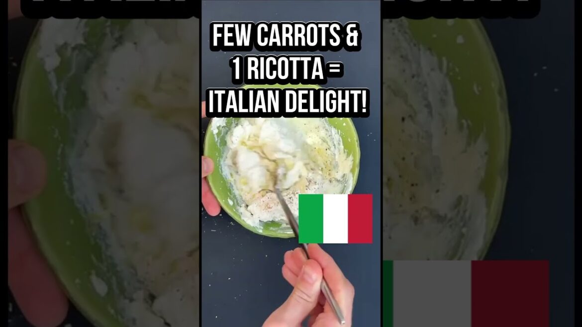 1 Riccota & few Carrots: Italian Delight!