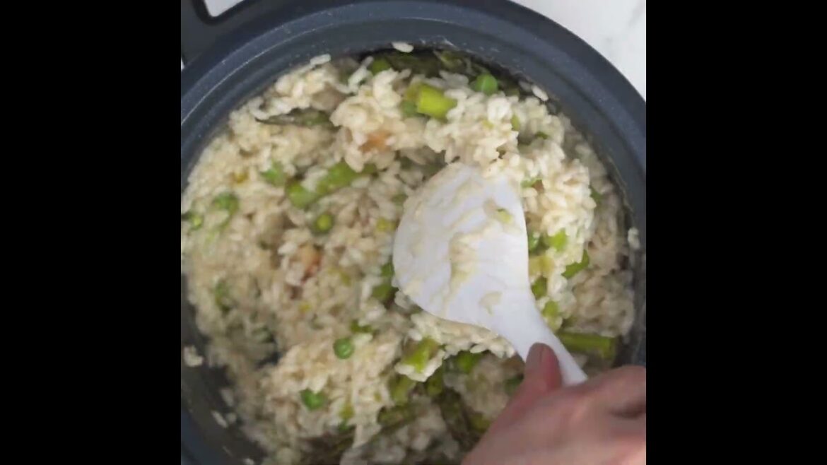 Risotto Cremoso con vieras y Espárragos - Elegancia con la Arrocera Oster®!