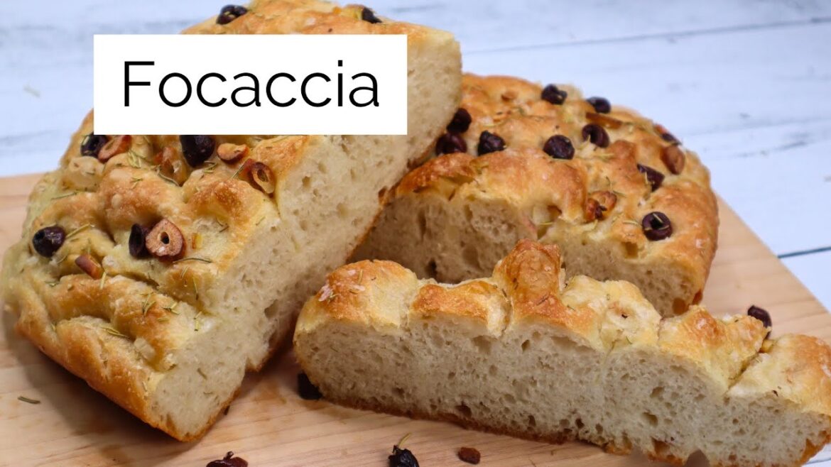 Make Tasty Focaccia Bread at Home Tonight! Super Easy No-Knead Focaccia