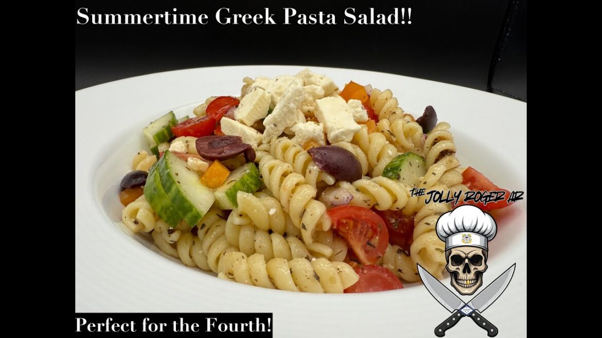 Refreshing Summer Greek Pasta Salad Recipe