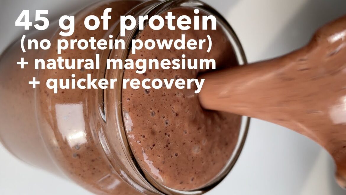 45 g Protein Smoothie without protein powder + 2 extra benefits 45 g Protein Smoothie without protein powder + 2 extra benefits