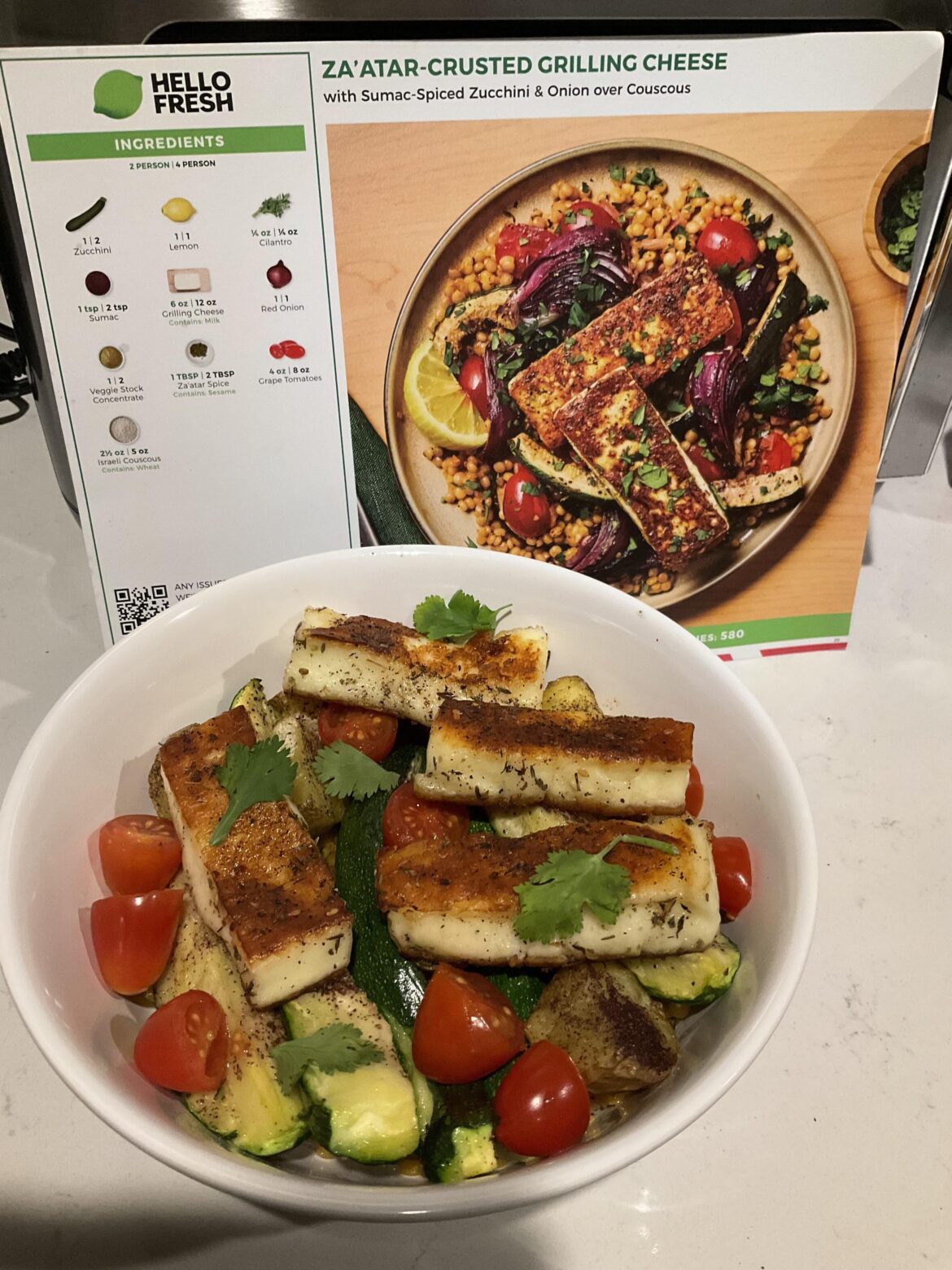 Za’atar-Crusted Grilling Cheese