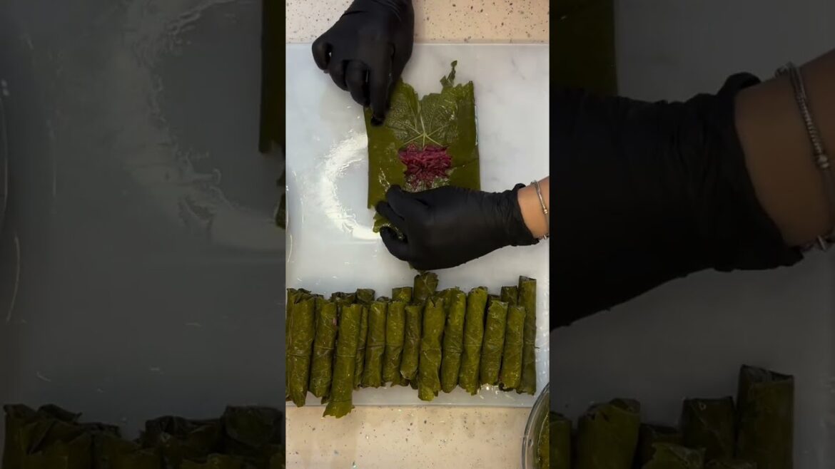 Osmanlı Usulü Vişneli Yaprak Sarma  #pratiktarifler #tarif #masterchef