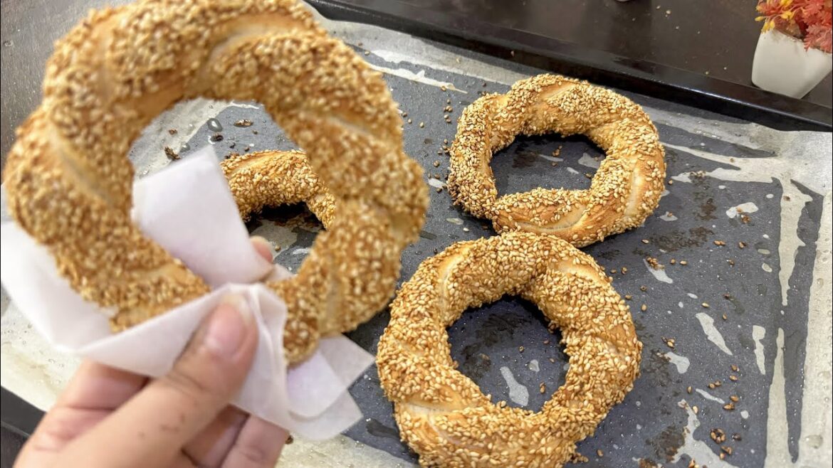 How To Make Turkish Style Simit | Homemade Simit Recipe | Simit Bread Recipe How To Make Turkish Style Simit | Homemade Simit Recipe | Simit Bread Recipe