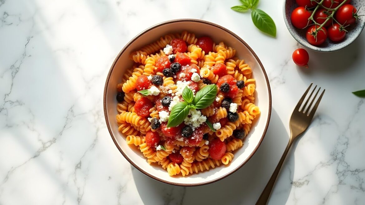 Summer Special | Mediterranean Pasta Salad | Recipe by Yum Lounge