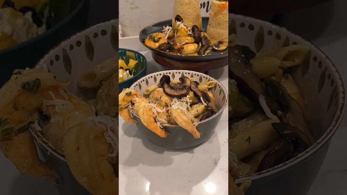 Alfredo Shrimp & Orzo butter squash rice #food #pastatime #mediterranean #jamaica #morocco #cooking