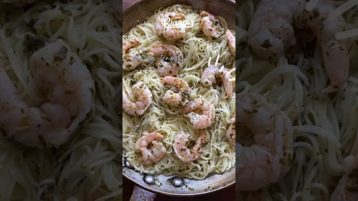 Creamy Lemon Shrimp Scampi Pasta Recipe
