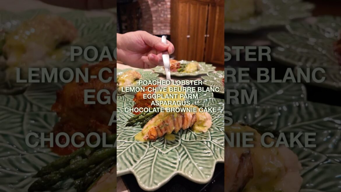 This is what I made as a personal chef in Beverly Hills. Butter poached lobster!