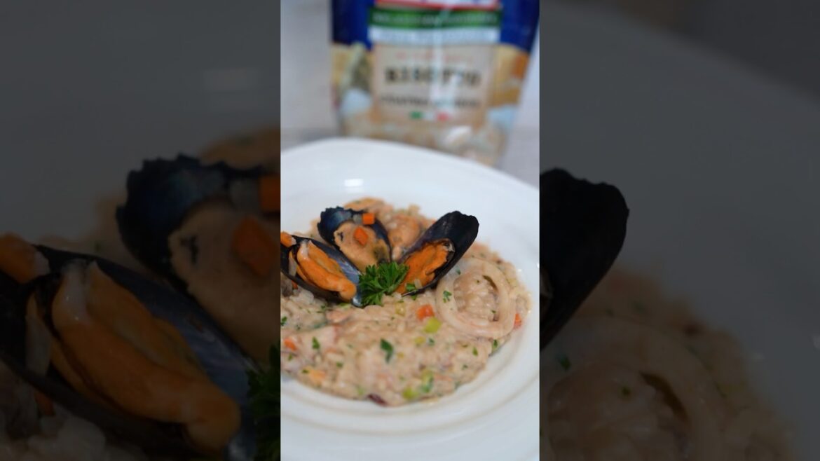 Rissoto de fácil preparación con Mariscos