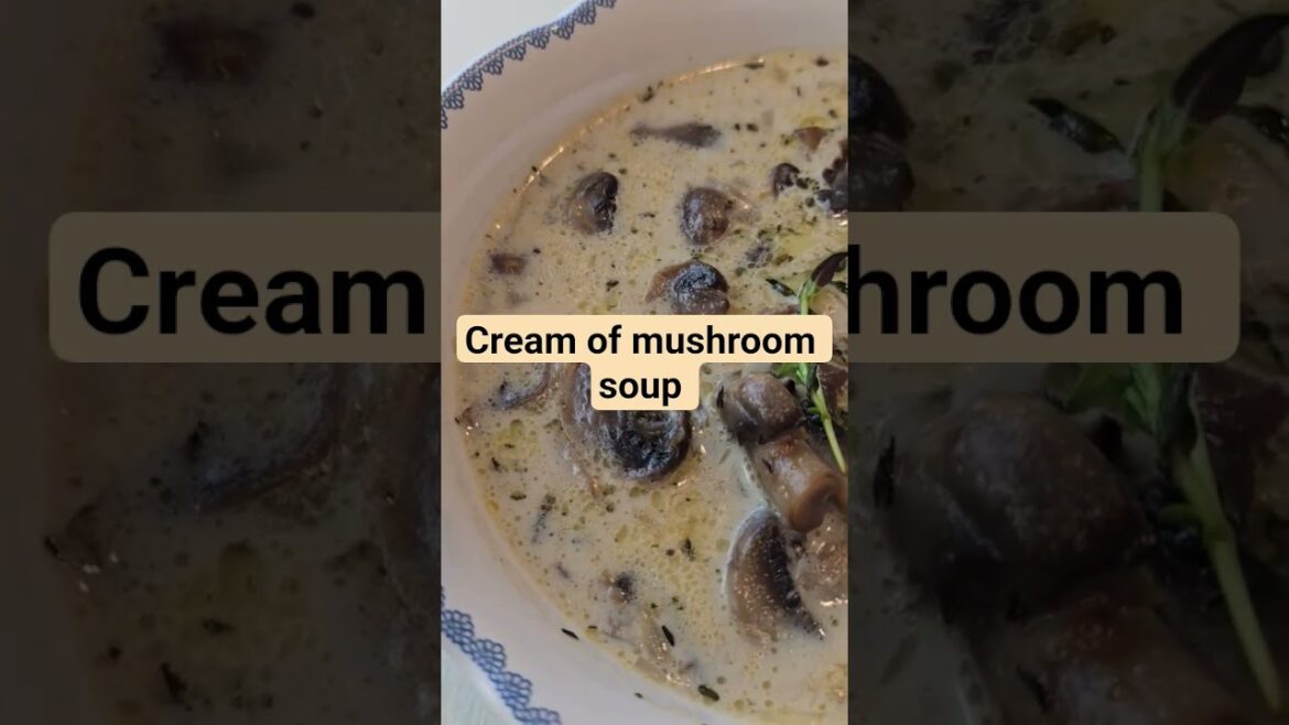 Cream of mushroom soup  +recetas @Pattycocinayvlog @prissdoglover @ElDiarioDeYenita