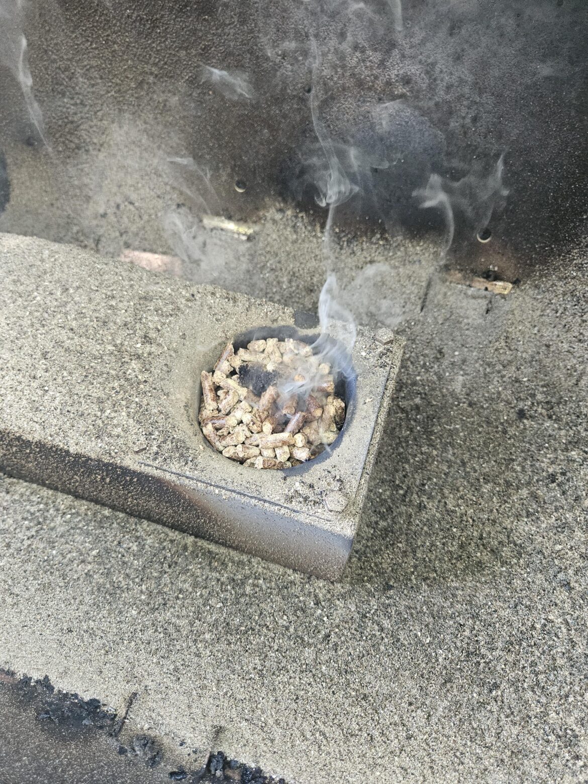 Friendly reminder, clean out the fire pot Friendly reminder, clean out the fire pot