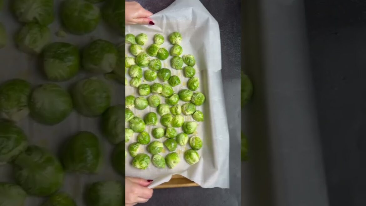 Roasted Balsamic & Maple Glazed Brussel Sprouts - the easiest and perfect side dish! Sweet, tangy,