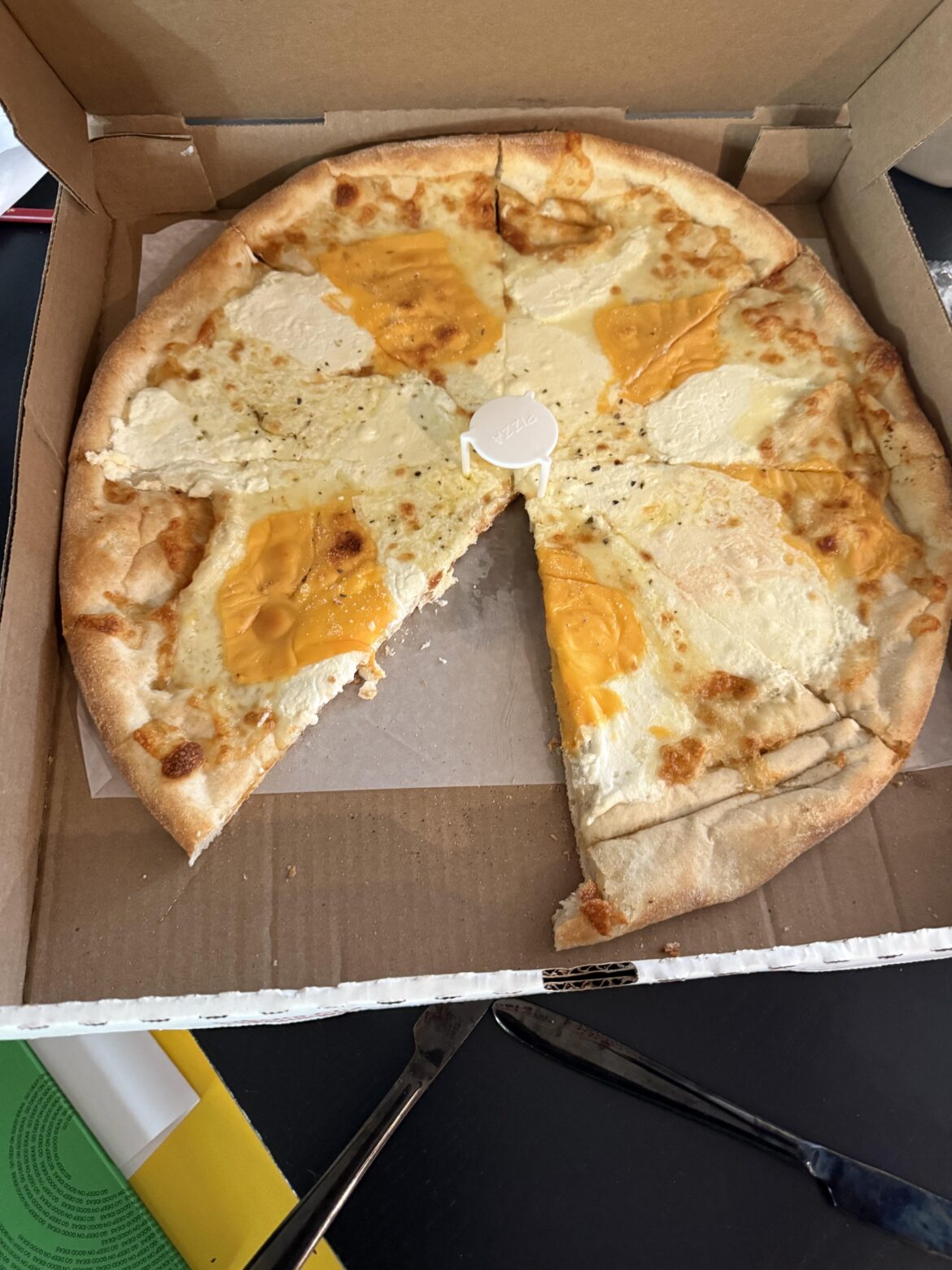 A Five Cheese Pizza