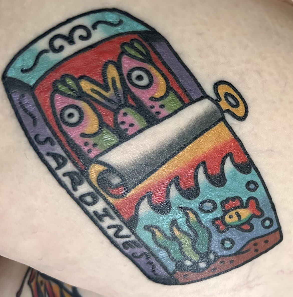 My sardine tattoo for your consideration!