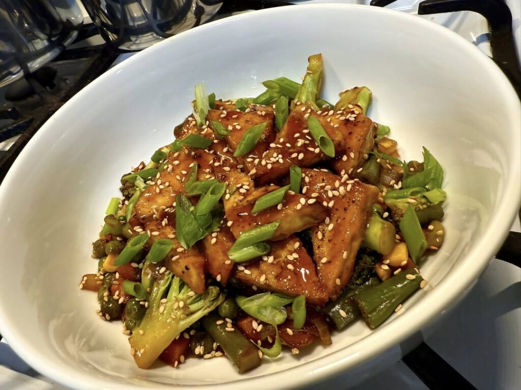 Air-fried Tofu with Nutritional Yeast