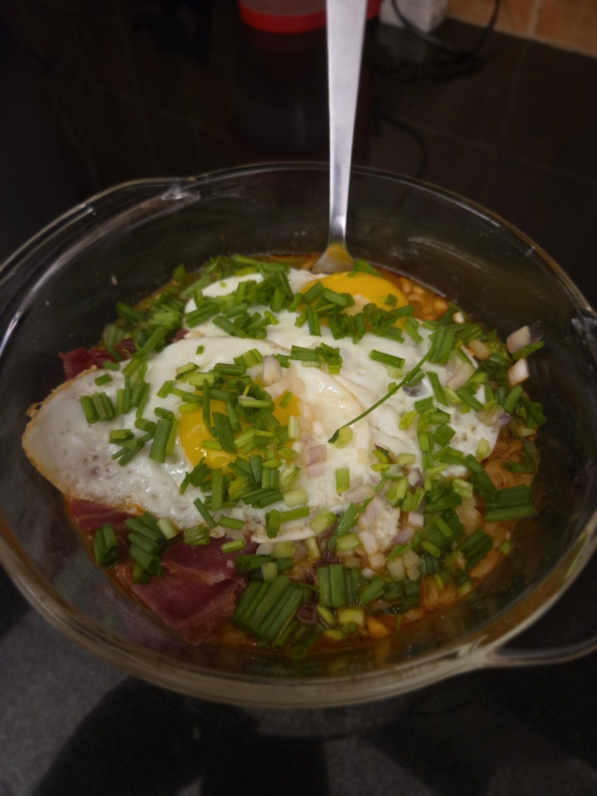 Mandatory Nongshim Shin Ramyun eggs.