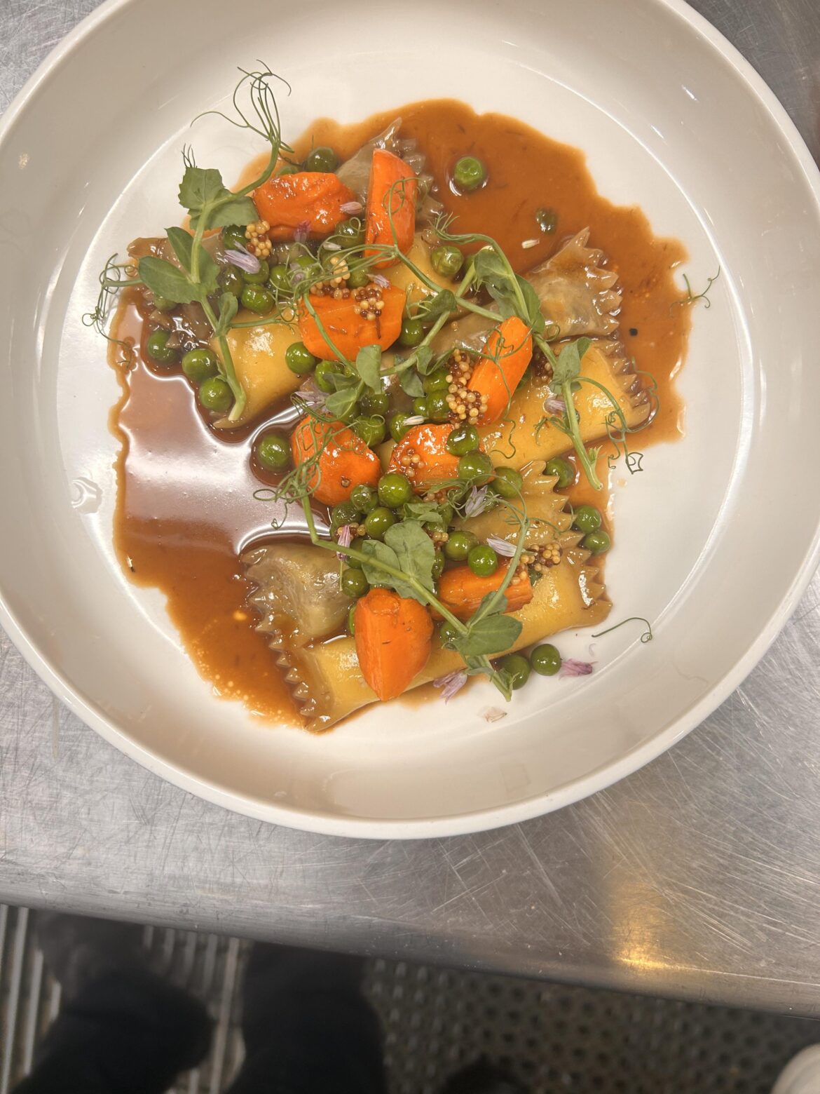 Short Rib and Fontina Potato Puree; Doppio Ravioli