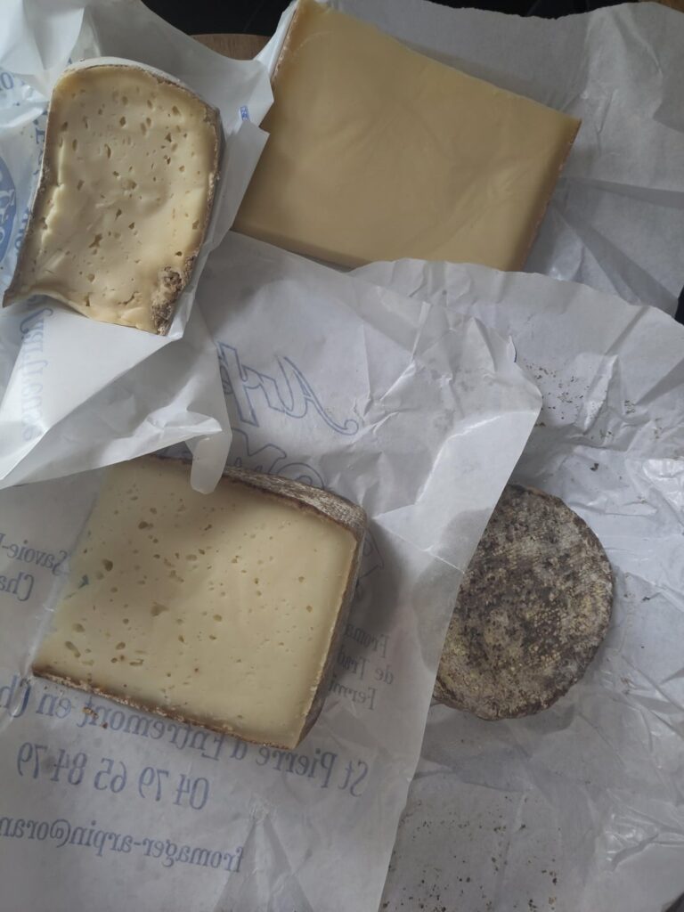 Cheeses I brought back from my hiking trip to the Chartreuse Mountains (+ bonus)